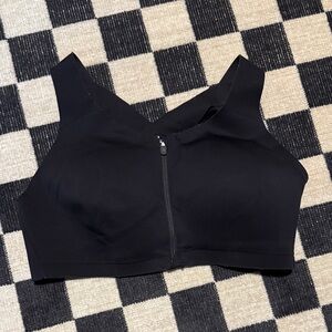 Lululemon Enlite Black Zip-Front Sports Bra 36DD